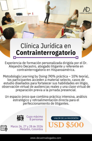 RESERVA CLÍNICA JURÍDICA EN CONTRAINTERROGATORIO – MARZO 2026
