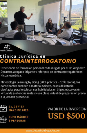 RESERVA CLÍNICA JURÍDICA EN CONTRAINTERROGATORIO – MAYO 2026