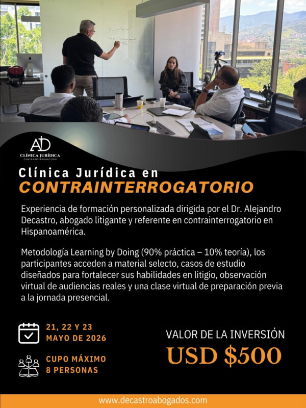 RESERVA CLÍNICA JURÍDICA EN CONTRAINTERROGATORIO – MAYO 2026